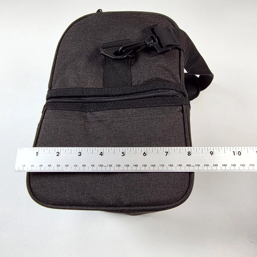 MIER Lunch Bag Black Dual Compartment Insulated Tactical Meal Prep Box Travel